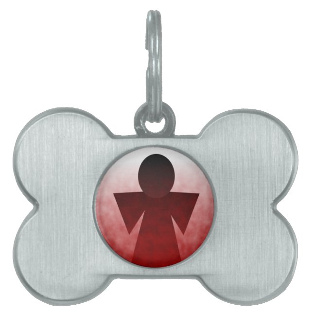 Blutung Angel Pet Tag Tiermarke (Vorderseite)