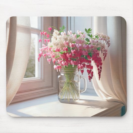 Blutung der Herzen in Mason Jar Mousepad (Vorne)