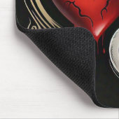 "Blutung für Liebe" Mousepad (Ecke)