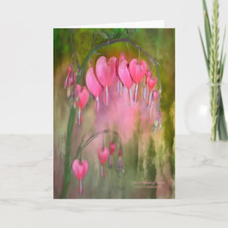 Blutung Herz ArtCard Feiertagskarte