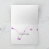 Blutung Herz-Blume-Beileid Karte (Innenseite)