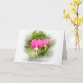 Blutung Herz-Blume-Beileid Karte (Gelbe Blume)