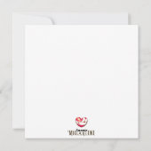 Blutung Herz Comical Valentine Feiertagskarte (Rückseite)