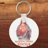 Blutung Herz liberaler Jesus Schlüsselanhänger (Vorderseite)