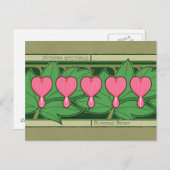 Blutung Herz Postkarte (Vorne/Hinten)