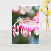 Blutung Herzklopfen Blume Rosa Blumenfotografie Karte (Gelbe Blume)