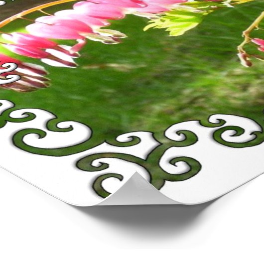 Blutung Herzstück Swirley Poster (Ecke)