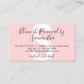 Blutung nach der Behandlung Visitenkarte (Vorderseite)