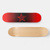 Blutung Pentagramm Skateboard (Horizontal)