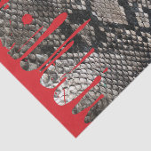 Blutung Python Skin Gory Rotes Blut Halloween Yuk Seidenpapier (Ausschnitt)