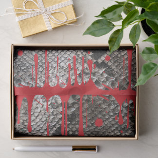 Blutung Python Skin Gory Rotes Blut Halloween Yuk Seidenpapier