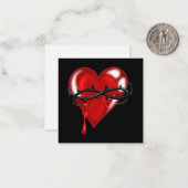 Blutung von Stacheldraht Mitteilungskarte (Vorderseite/Rückseite Beispiel)