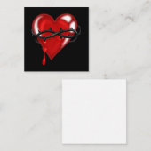 Blutung von Stacheldraht Mitteilungskarte (Vorne/Hinten)