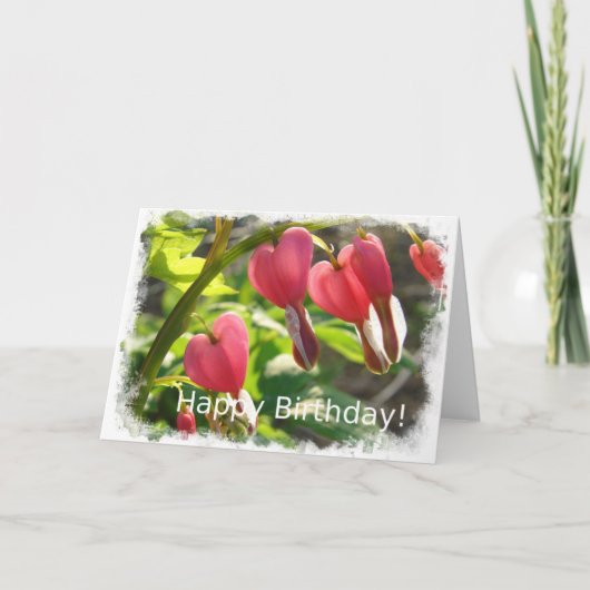 Blutungen am Geburtstag Karte (Vorderseite)