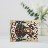 Blutungen der Saison - Festziegenposter Postkarte (Stehend Vorderseite)