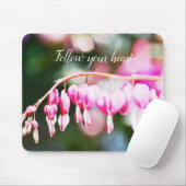 Blutungen Herz Blume Rosa Blumenfotografie Mousepad (Mit Mouse)