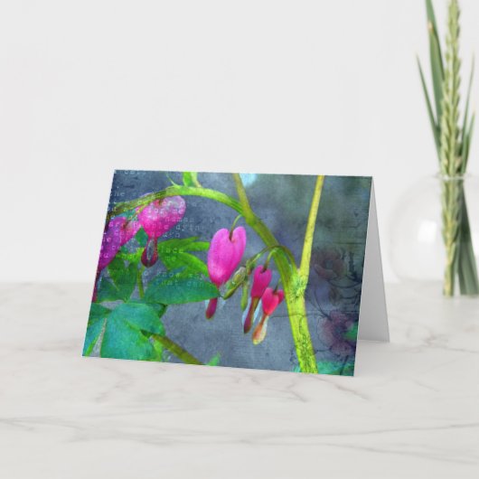 Blutungen Herz Karte (Vorderseite)