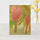 Blutungen Herz Karte (Gelbe Blume)