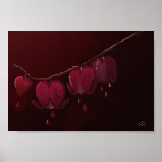 Blutungen Herz Poster (Vorne)