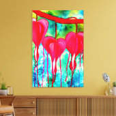 Blutungen Herz Wasserfarbe abstrakt Leinwanddruck (Insitu (Wohnzimmer))