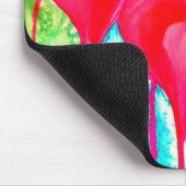 Blutungen Herz Wasserfarbe abstrakt Mousepad (Ecke)