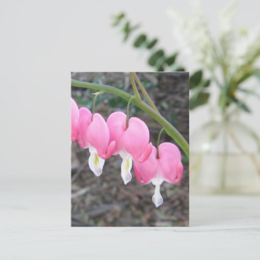 Blutungen Herzen Postkarte (Stehend Vorderseite)