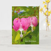 Blutungen im Herzen werden bald gut Karte (Gelbe Blume)