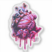 Blutungsaufkleber Aufkleber (Vorderseite)