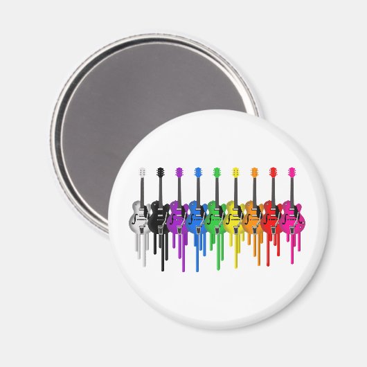 Blutungsgitarren Magnet (Vorderseite/Rückseite)