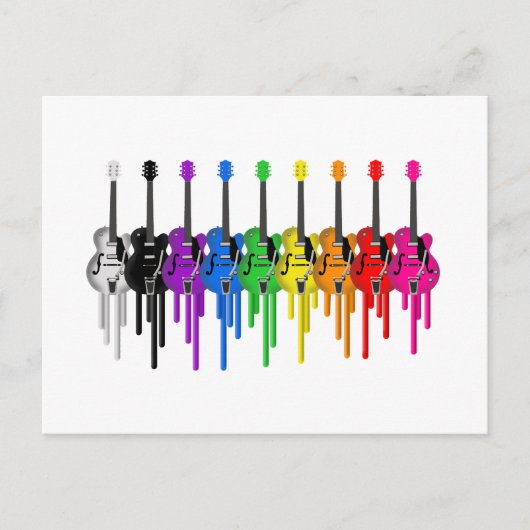 Blutungsgitarren Postkarte (Vorderseite)