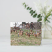 Blutvergießen Postkarte (Stehend Vorderseite)