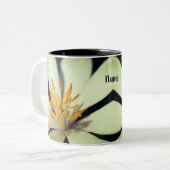 Blutwurzel-Blume-Center Personalisiert Zweifarbige Tasse (Vorderseite Links)