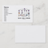 Blutzelle-Abstammung (Hämatologie) Visitenkarte (Vorne/Hinten)