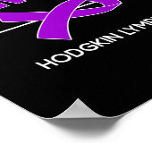 Blutzenkrebs-Sensibilisierungskampagne Hodgkin Lym Poster (Ecke)