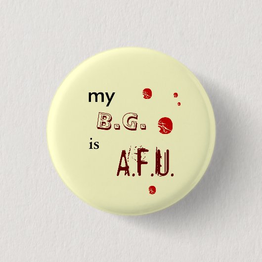 Blutzucker Button (Vorderseite)