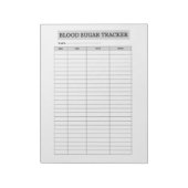 BLUTZUCKER-TRACKER NOTIZBLOCK (Rotiert)