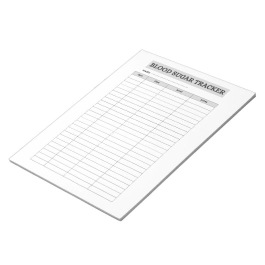 BLUTZUCKER-TRACKER NOTIZBLOCK (angewinkelt)