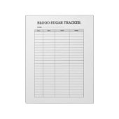 BLUTZUCKER-TRACKER NOTIZBLOCK (Rotiert)