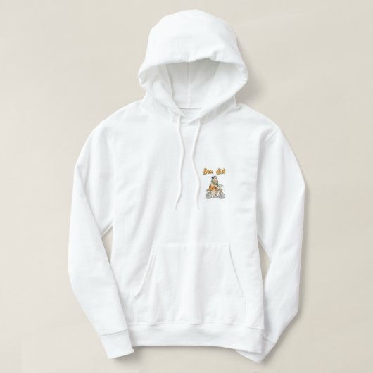 Bluza moletom branca bio degradavel hoodie (Design vorne)