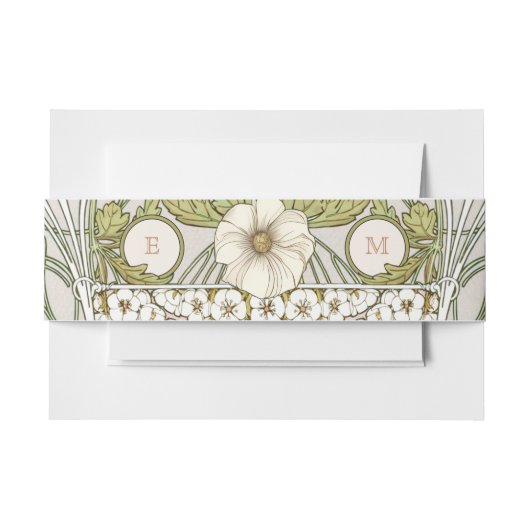 Bly Band Art Nouveau Mucha Monogram Initialen (Vorderseite Beispiel)