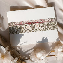 Bly Band Art Nouveau Mucha Monogram Initialen