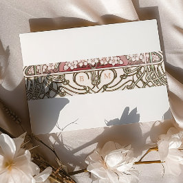 Bly Band Art Nouveau Mucha Monogram Initialen