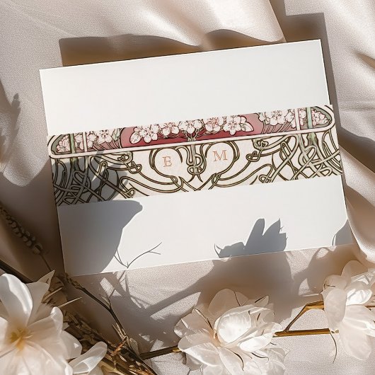 Bly Band Art Nouveau Mucha Monogram Initialen