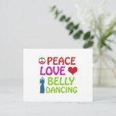 Bly Dance Designs Postkarte (Stehend Vorderseite)