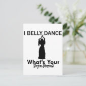 Bly Dance Designs Postkarte (Stehend Vorderseite)