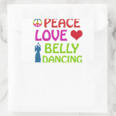 Bly Dance Designs Rechteckiger Aufkleber (Tasche)