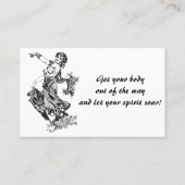 Bly Dance Instructor Business Card Visitenkarte (Rückseite)