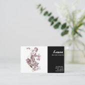 Bly Dance Instructor Business Card Visitenkarte (Stehend Vorderseite)