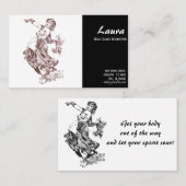 Bly Dance Instructor Business Card Visitenkarte (Vorne/Hinten)