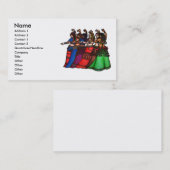 Bly Dancer Business Cards für Tribal Line Visitenkarte (Vorne/Hinten)